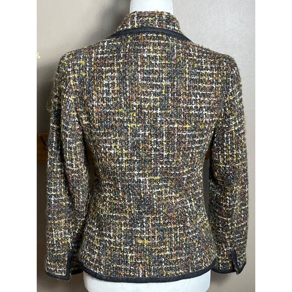 Firuze San Francisco Blazer Tweed Lady Jacket Boucle Glam Preppy Classy Women XS - Picture 2 of 14